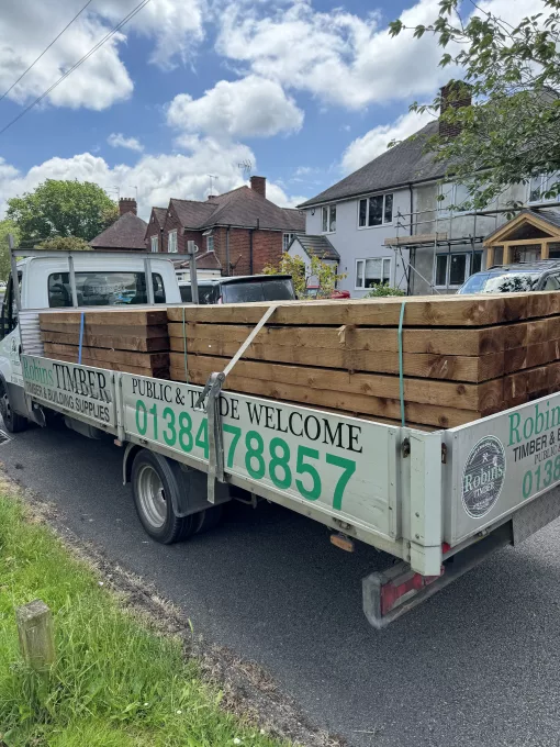 10x Brown Sleepers 2.4m 100x200mm (Pressure treated) - Image 3